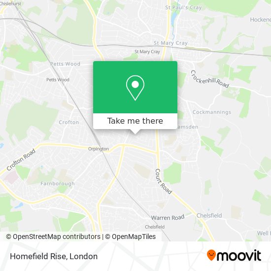 Homefield Rise map