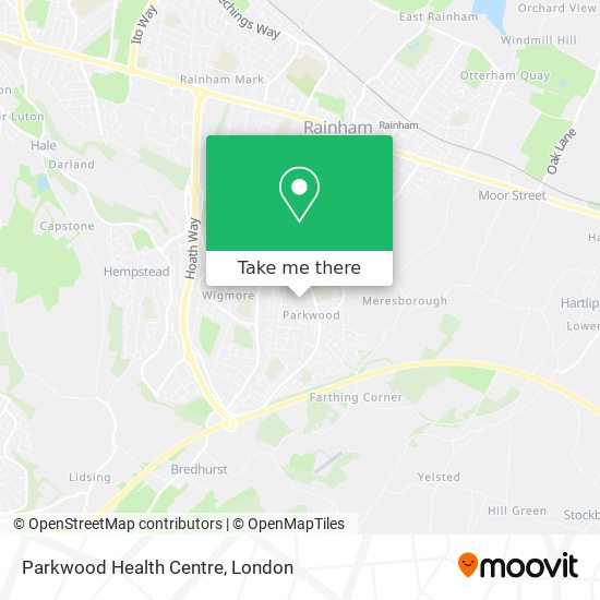 Parkwood Health Centre map