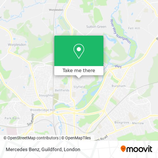 Mercedes Benz, Guildford map