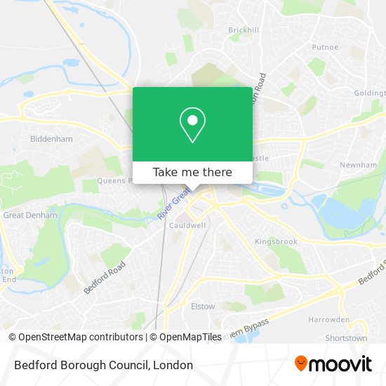 Bedford Borough Council map