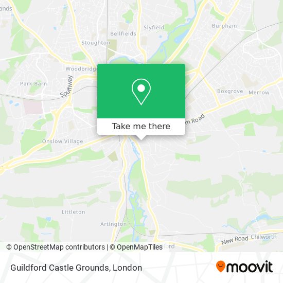 Guildford Castle Grounds map
