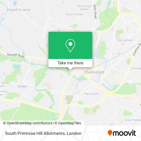 South Primrose Hill Allotments map