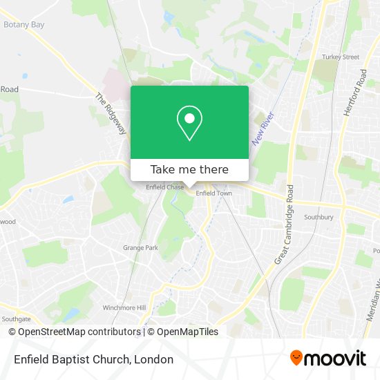 Enfield Baptist Church map