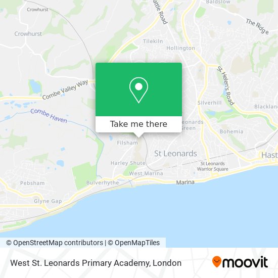 West St. Leonards Primary Academy map