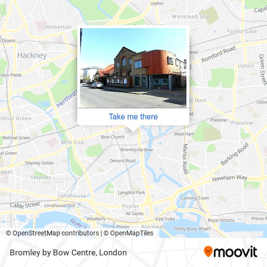 Bromley by Bow Centre map