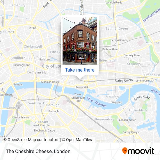 The Cheshire Cheese map