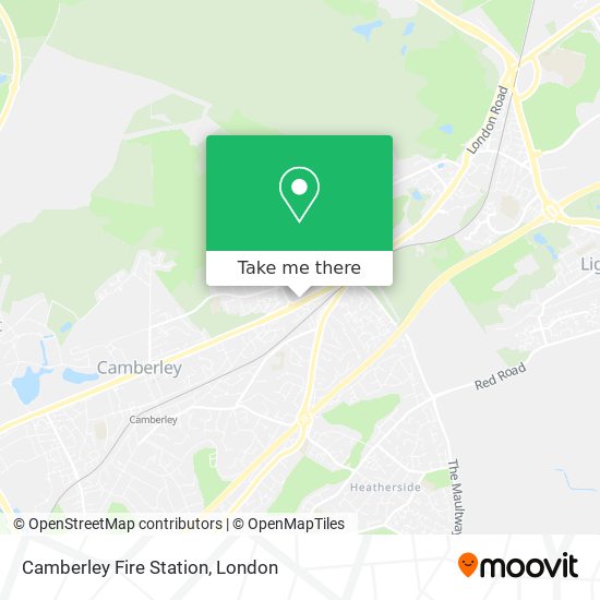 Camberley Fire Station map