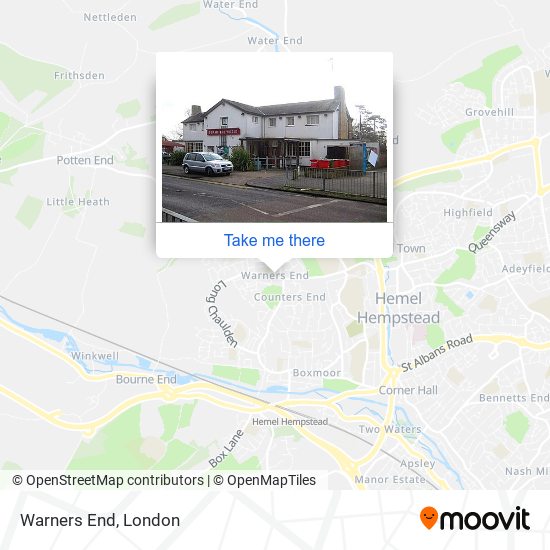 Warners End map