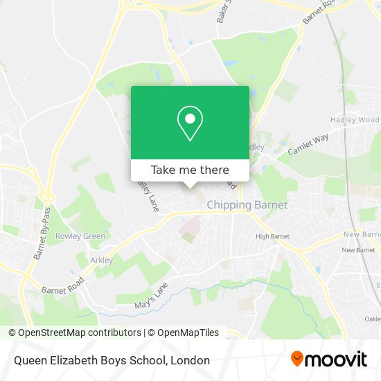 Queen Elizabeth Boys School map