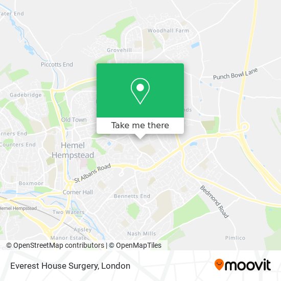 Everest House Surgery map