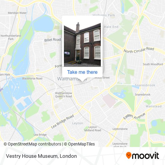 Vestry House Museum map