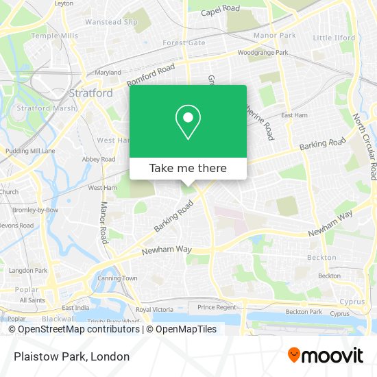 Plaistow Park map