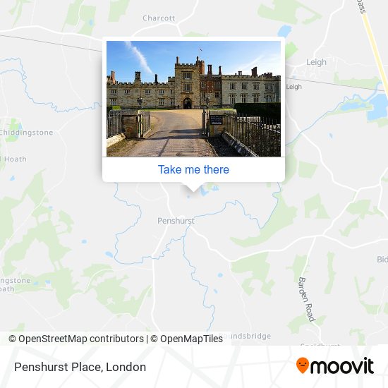 Penshurst Place map