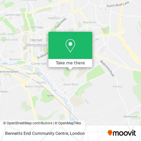 Bennetts End Community Centre map