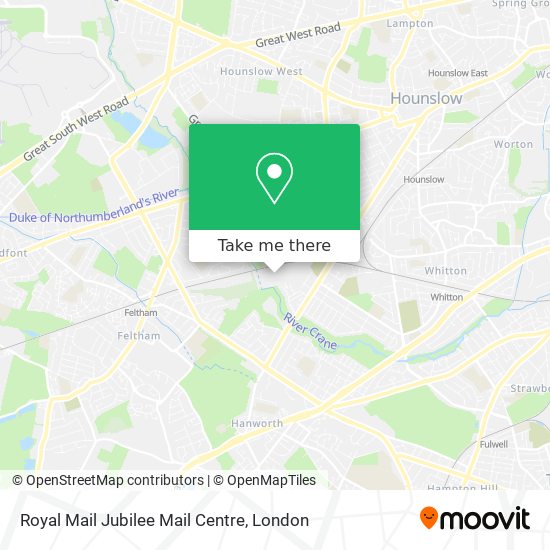 Royal Mail Jubilee Mail Centre map