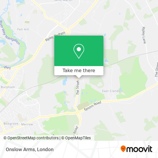 Onslow Arms map