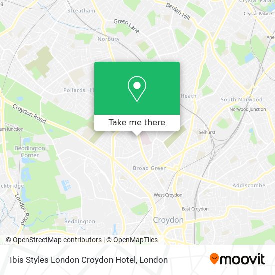Ibis Styles London Croydon Hotel map