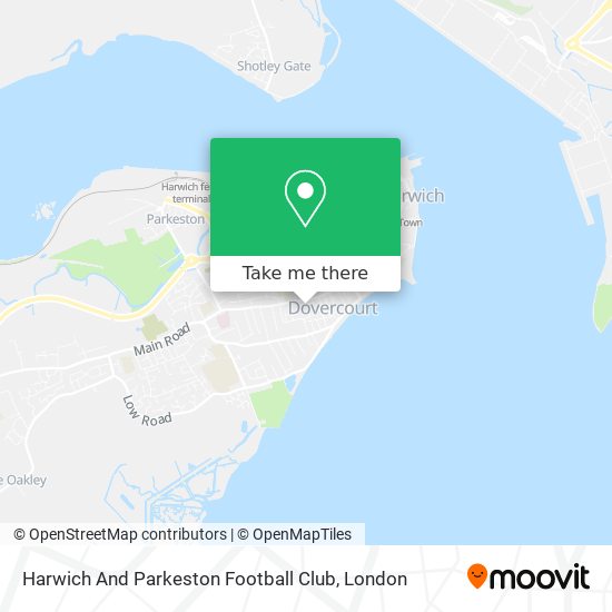 Harwich And Parkeston Football Club map