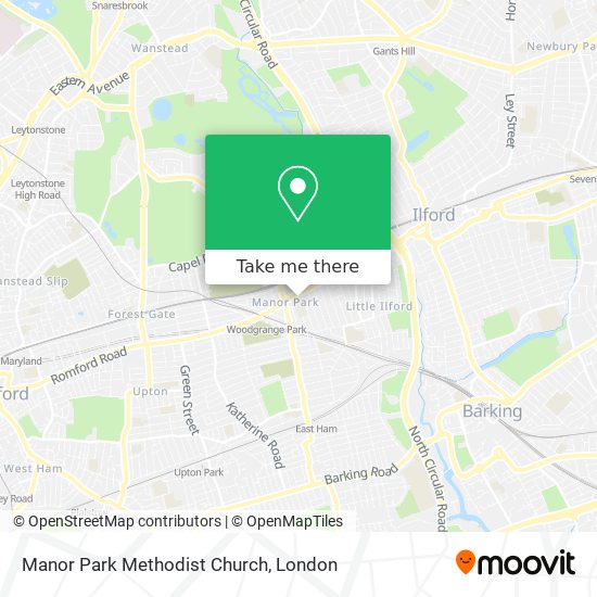 Manor Park Methodist Church map