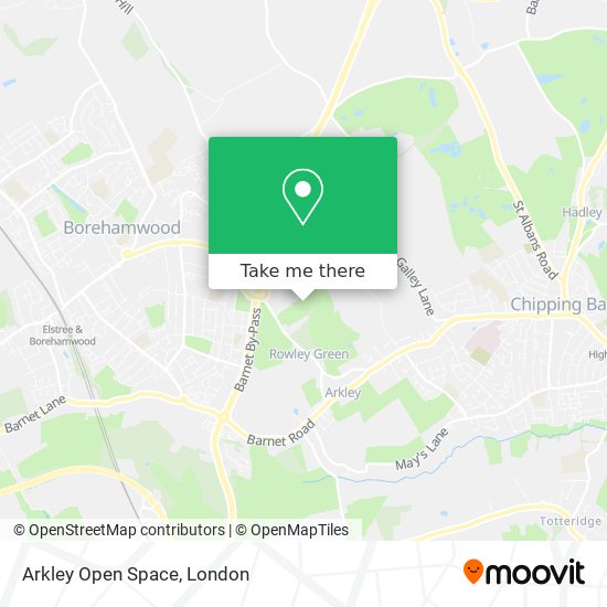Arkley Open Space map