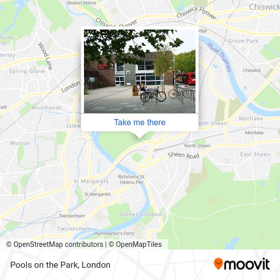 How to get to Pools on the Park in Richmond by bus, Tube or train?