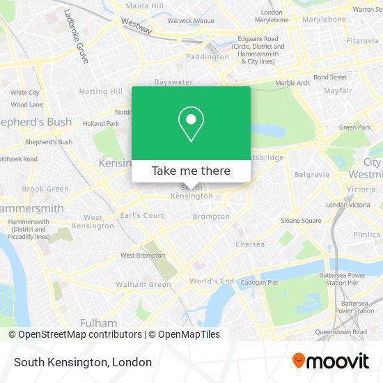 South Kensington map