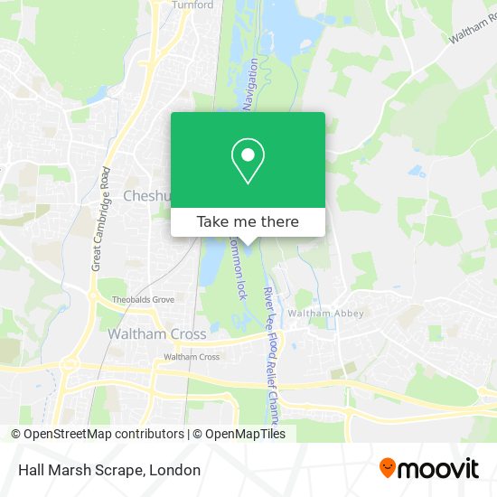 Hall Marsh Scrape map