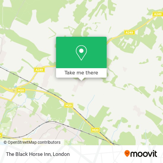 The Black Horse Inn map