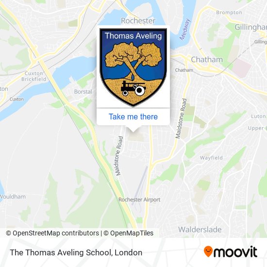 The Thomas Aveling School map
