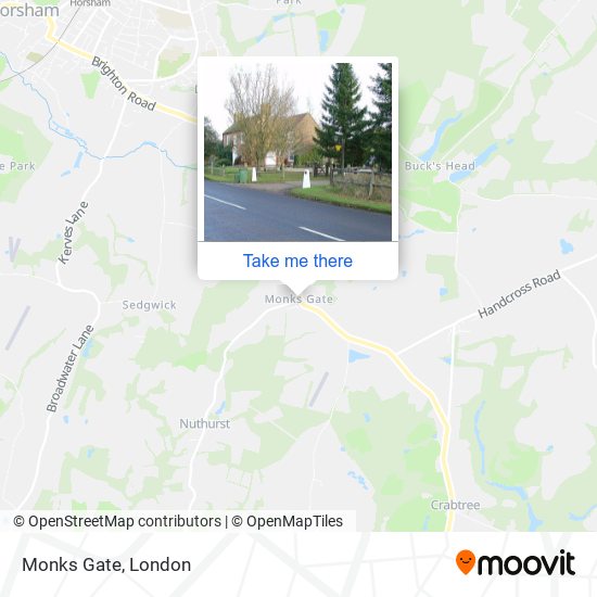 Monks Gate map
