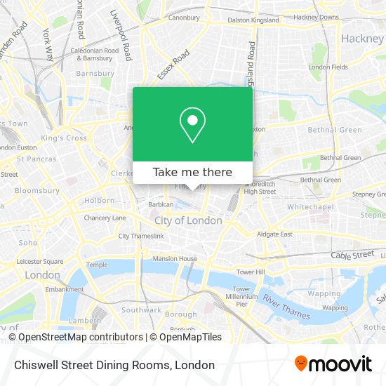Chiswell Street Dining Rooms map