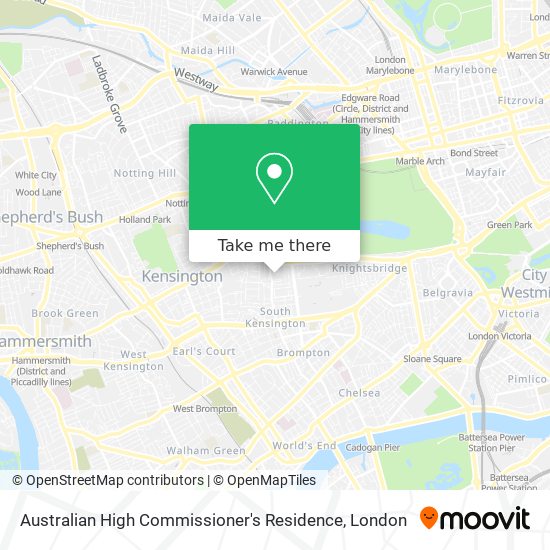 Australian High Commissioner's Residence map