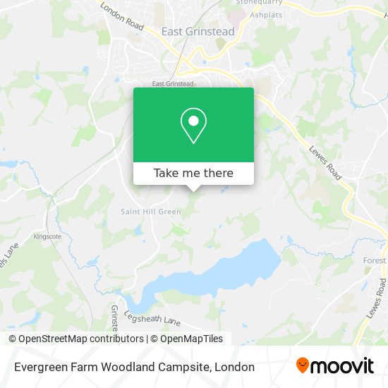 Evergreen Farm Woodland Campsite map