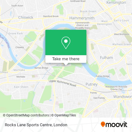 Rocks Lane Sports Centre map