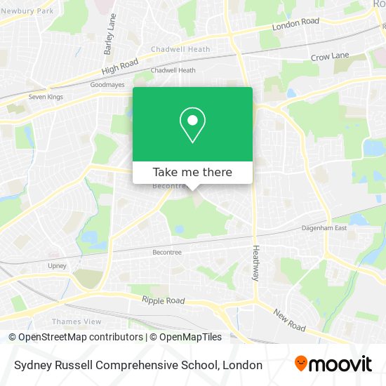 Sydney Russell Comprehensive School map