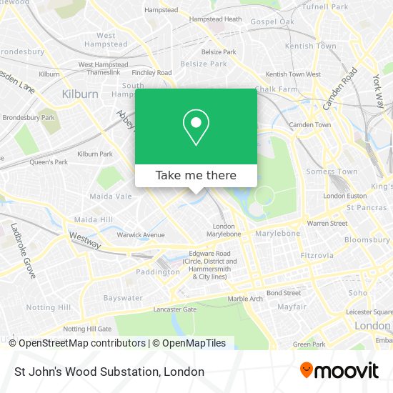 St John's Wood Substation map