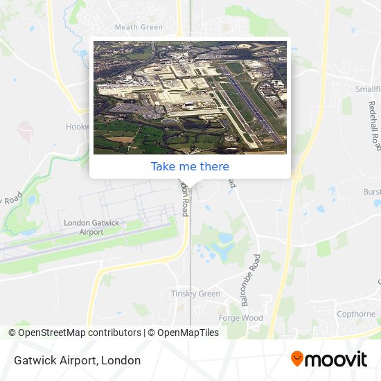 Gatwick Airport map
