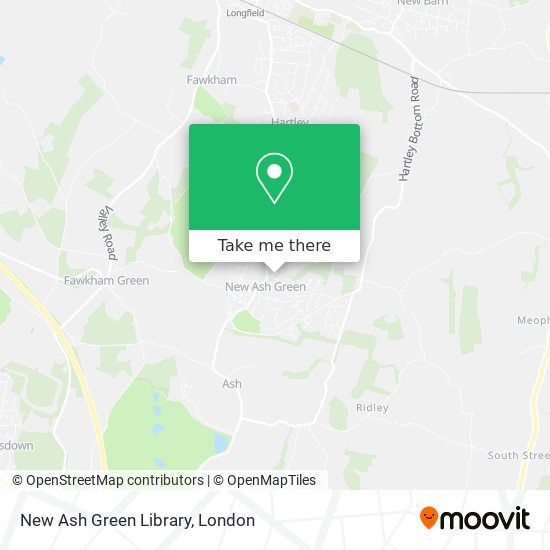 New Ash Green Library map