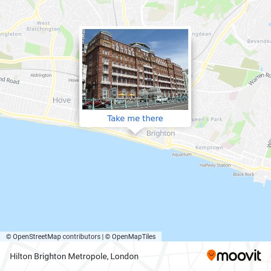 Hilton Brighton Metropole map