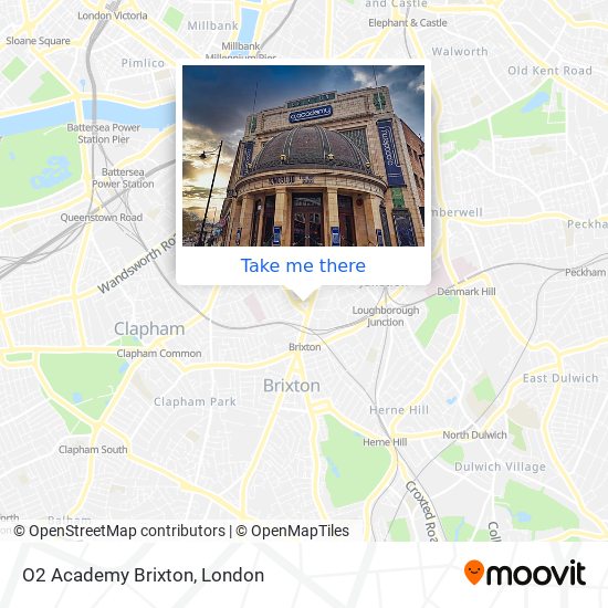 O2 Academy Brixton map