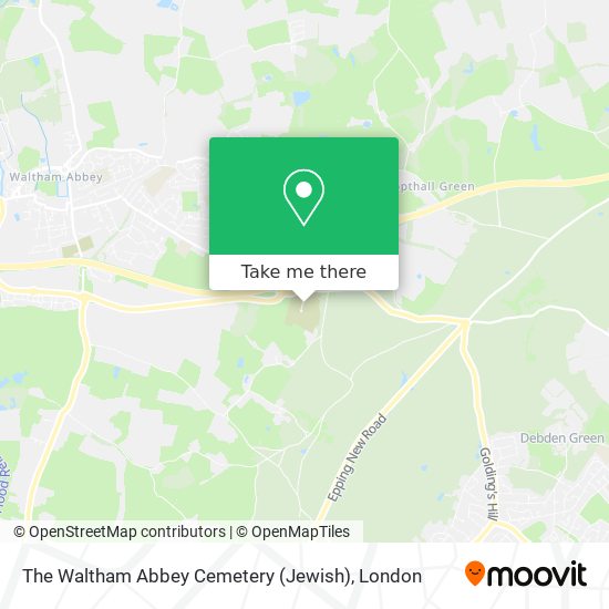 The Waltham Abbey Cemetery (Jewish) map