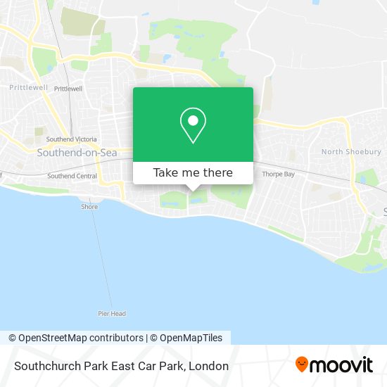 Southchurch Park East Car Park map