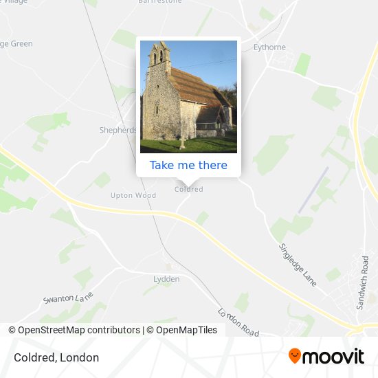 Coldred map