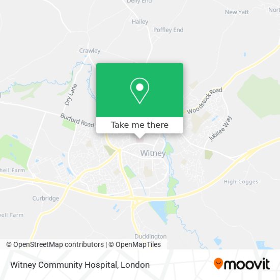 Witney Community Hospital map