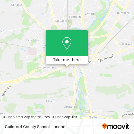 Guildford County School map