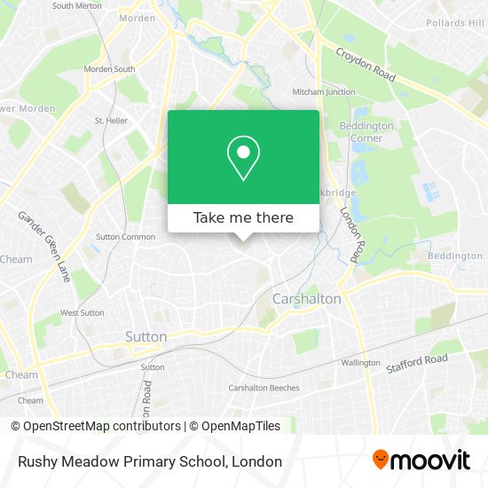 Rushy Meadow Primary School map