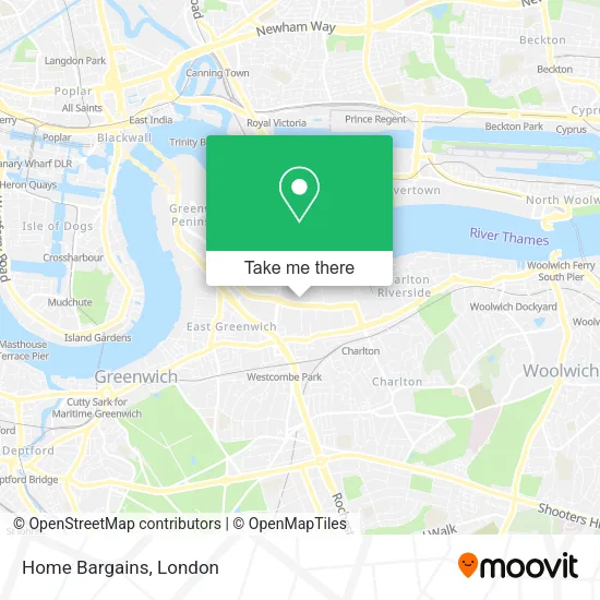 Home Bargains map