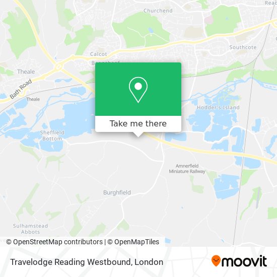 Travelodge Reading Westbound map