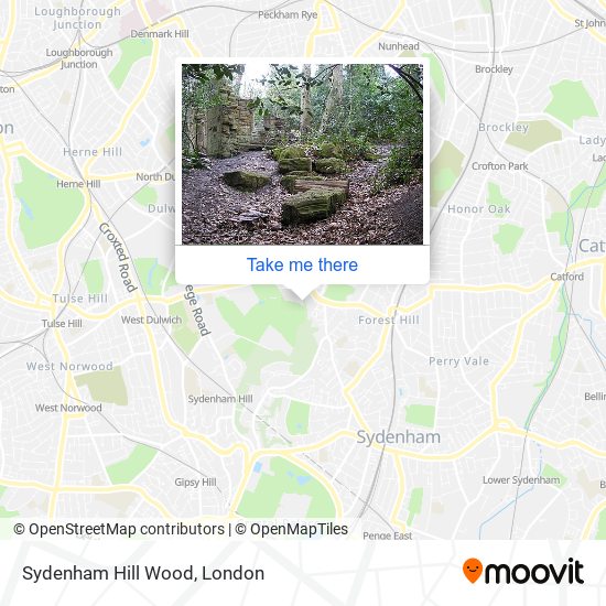 Sydenham Hill Wood map