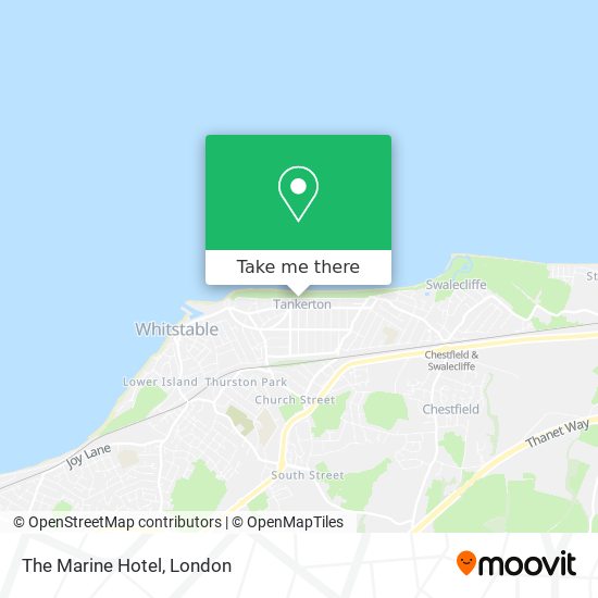 The Marine Hotel map